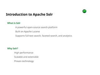 Implementing full text search with Apache Solr | PPTX