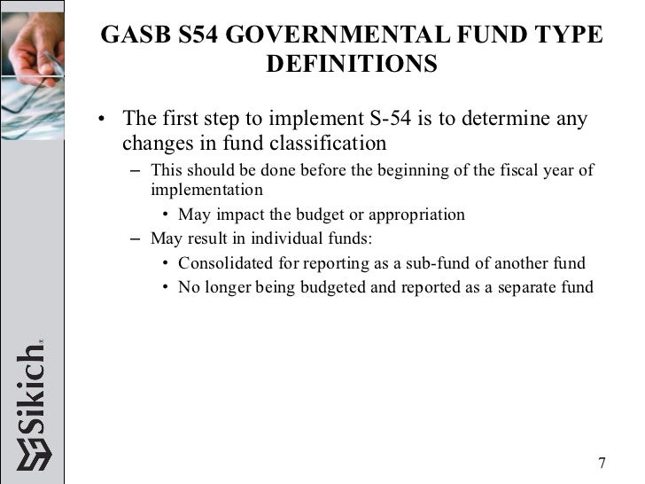 Gasb 54 implementation guide Wkcn