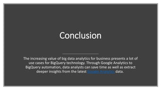 Implementing google big query automation using google analytics data | PPTX