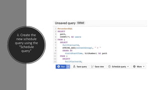 Implementing google big query automation using google analytics data | PPTX