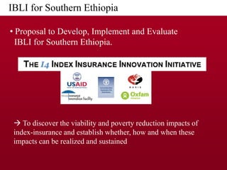 Implementing IBLI in Northern Kenya and investigating feasibility in Southern Ethiopia