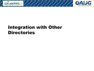 Integration with Other Directories 