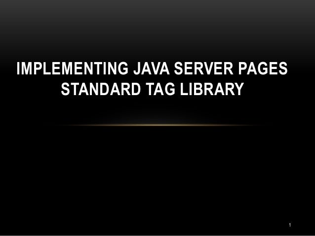 How to write custom tag library in java