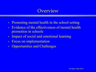 Implementing mental health promotion in schools | PDF