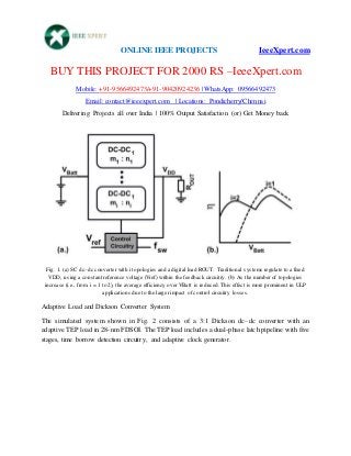 ONLINE IEEE PROJECTS IeeeXpert.com
BUY THIS PROJECT FOR 2000 RS –IeeeXpert.com
Mobile: +91-9566492473/+91-90420924236 | Wh...