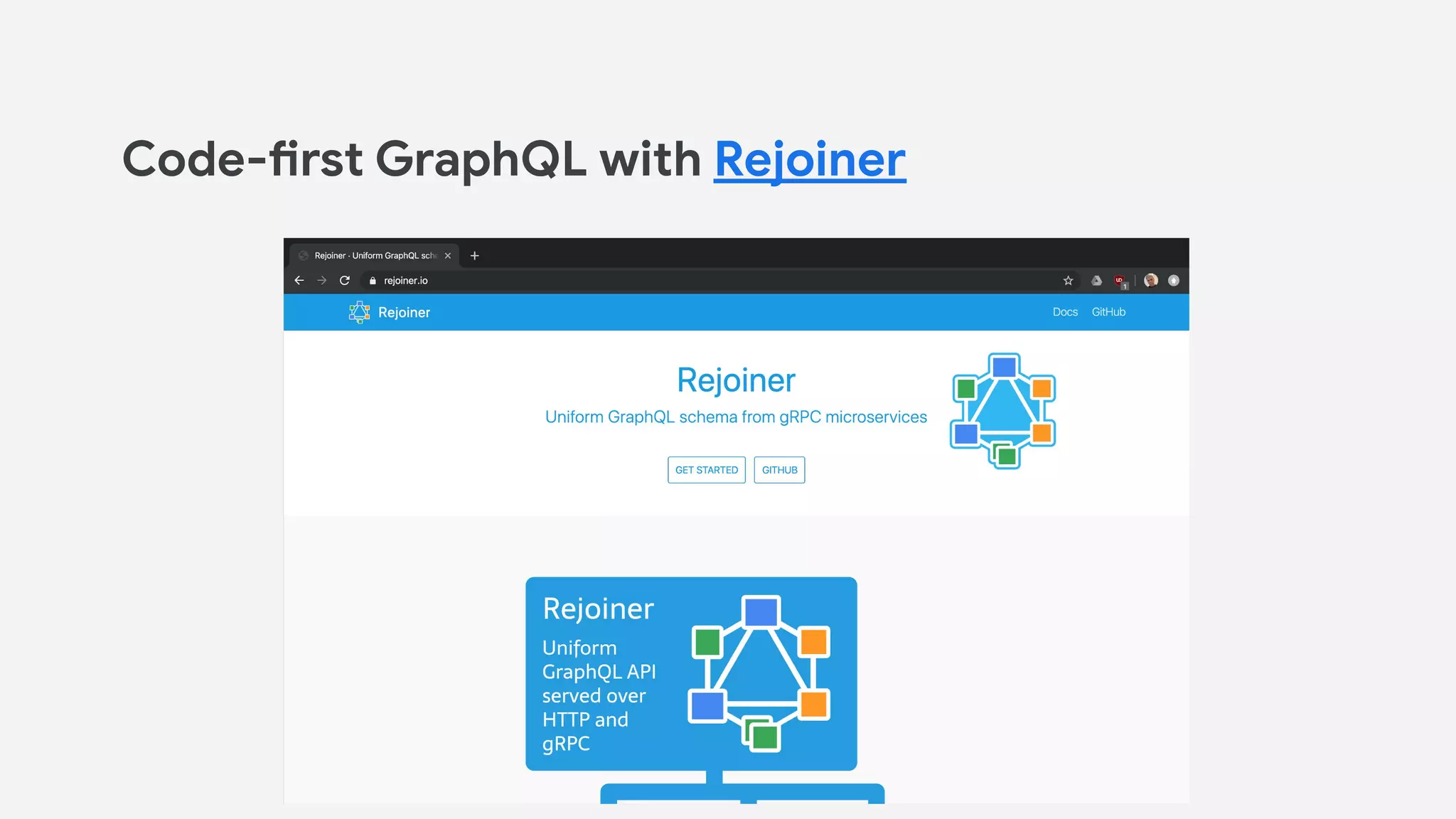 Code-first GraphQL with Rejoiner
 