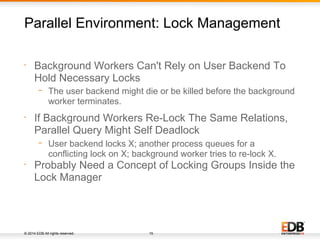 Implementing Parallelism in PostgreSQL - PGCon 2014 | PDF