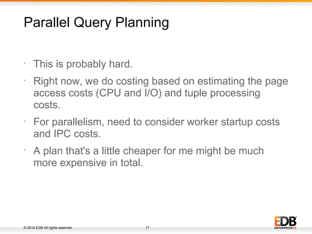 Implementing Parallelism in PostgreSQL - PGCon 2014 | PDF | Databases ...