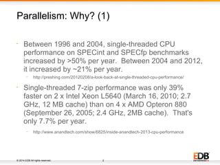 Implementing Parallelism in PostgreSQL - PGCon 2014 | PDF