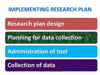 Implementing research plan | PPTX