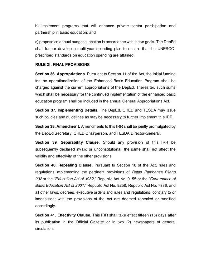 perception of teachers towards implementation of deped k 12 program Ii monitoring of the philippine department of education’s model senior high school program recommendations (moving towards k to 12 implementation) 39. perception of teachers towards implementation of deped k 12 program Ii monitoring of the philippine department of education’s model senior high school program recommendations (moving towards k to 12 implementation) 39.