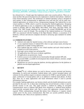 Implementing security on android application | PDF