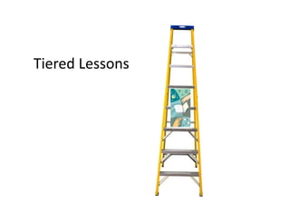 Tiered	
  Lessons	
  
 