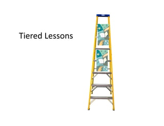 Tiered	
  Lessons	
  
 