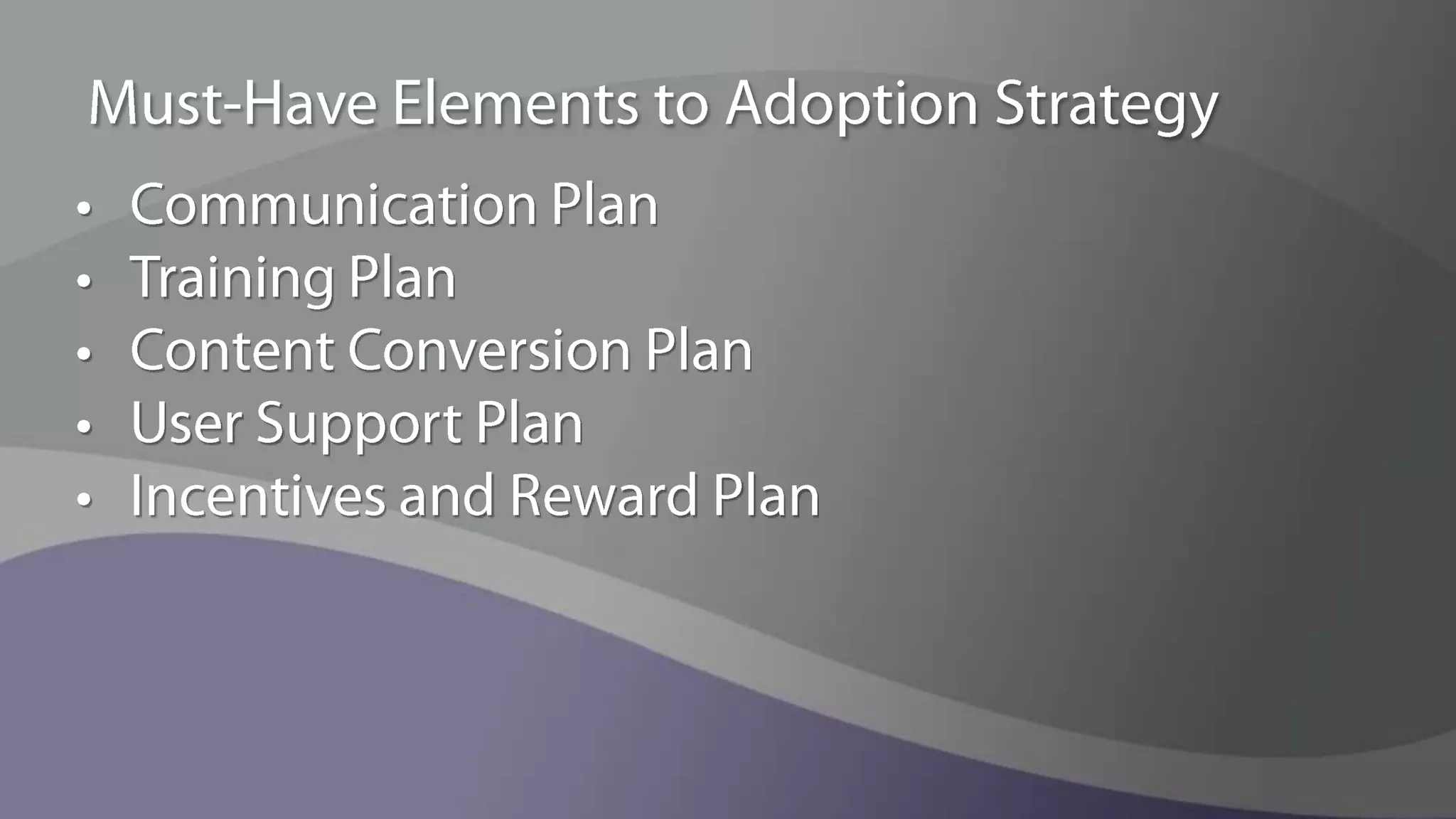 Why SharePoint Adoption Can Be HardWhat is SharePoint exactly?CollaborationPortalSearchContent ManagementApplicationsAbout 20 other things!New ways of working creates cultural shifts that take significant time to adopt