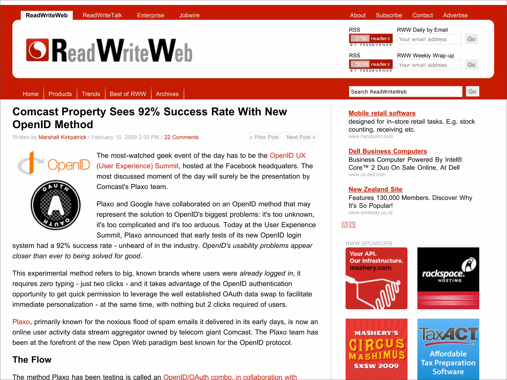 Implementing The Social Web - Fowa Miami 2009