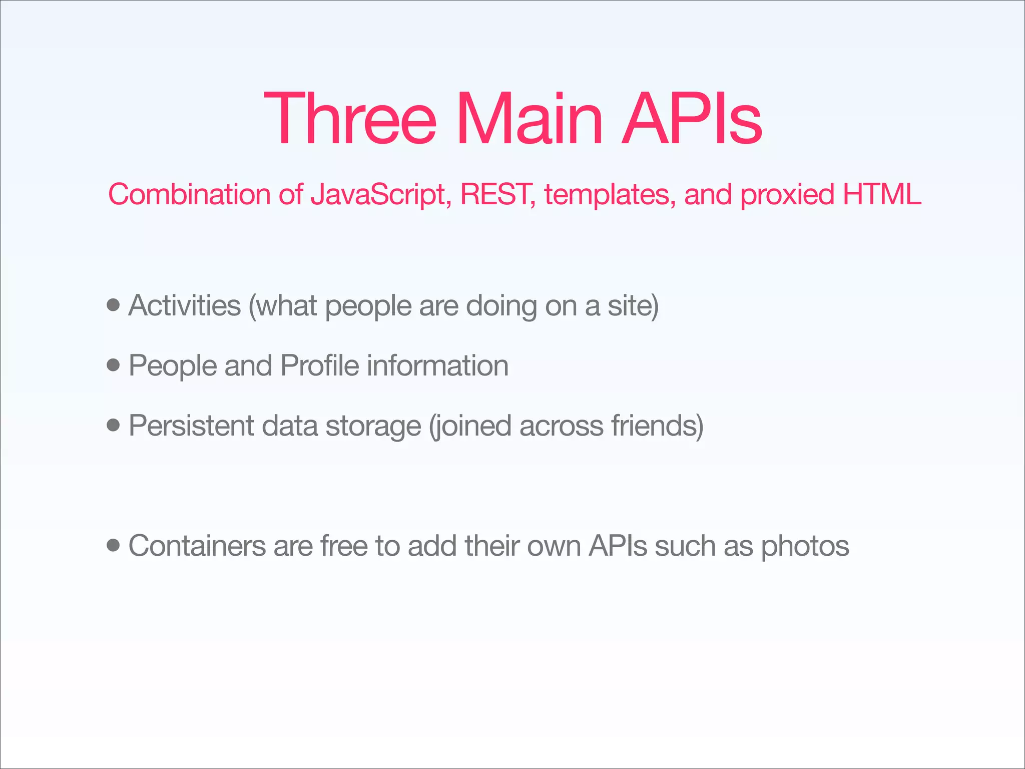 Implementing The Social Web - Fowa Miami 2009