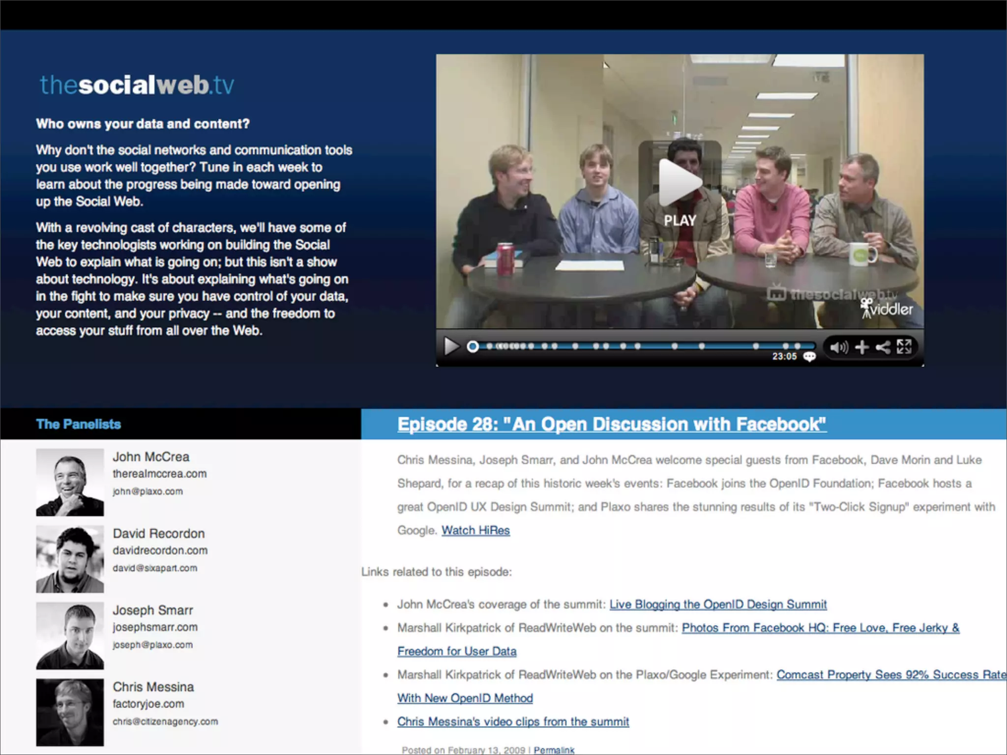 Implementing The Social Web - Fowa Miami 2009