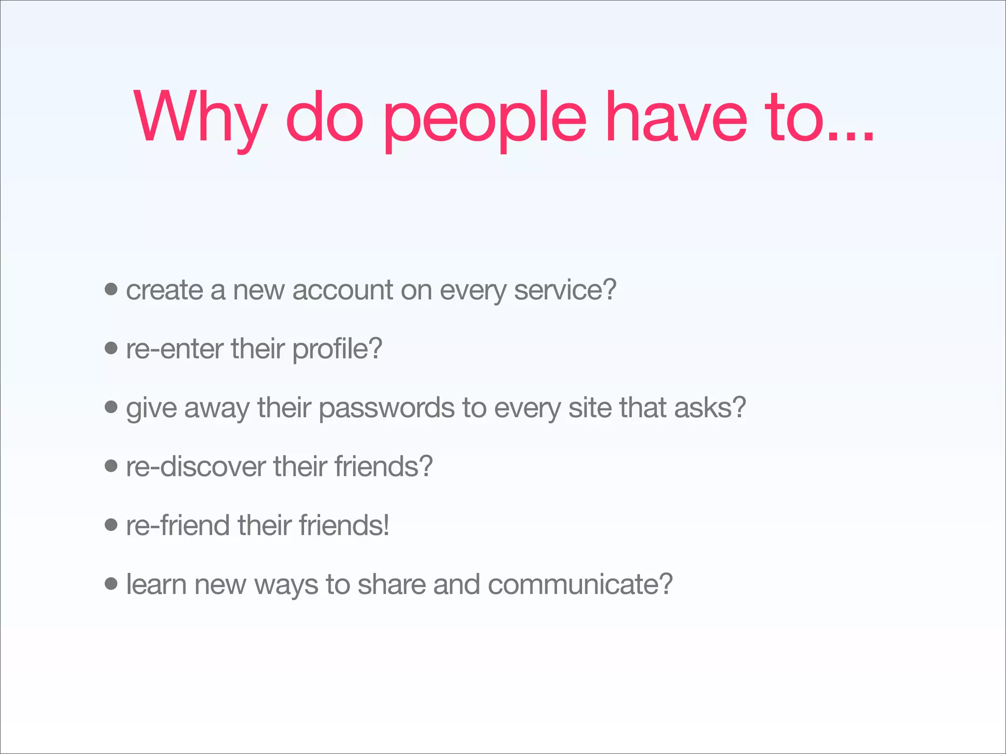 Implementing The Social Web - Fowa Miami 2009