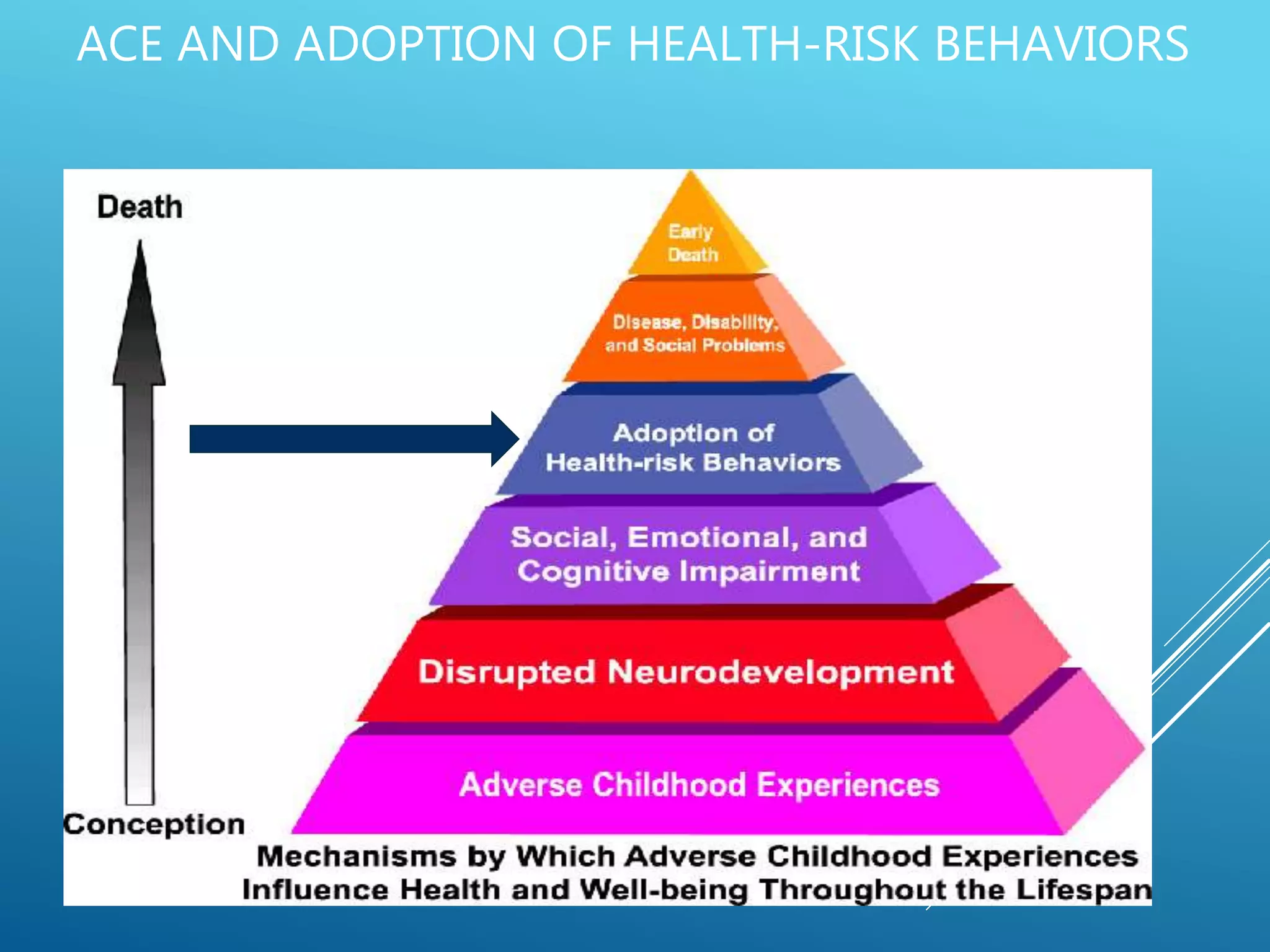 ACE AND ADOPTION OF HEALTH-RISK BEHAVIORS
 