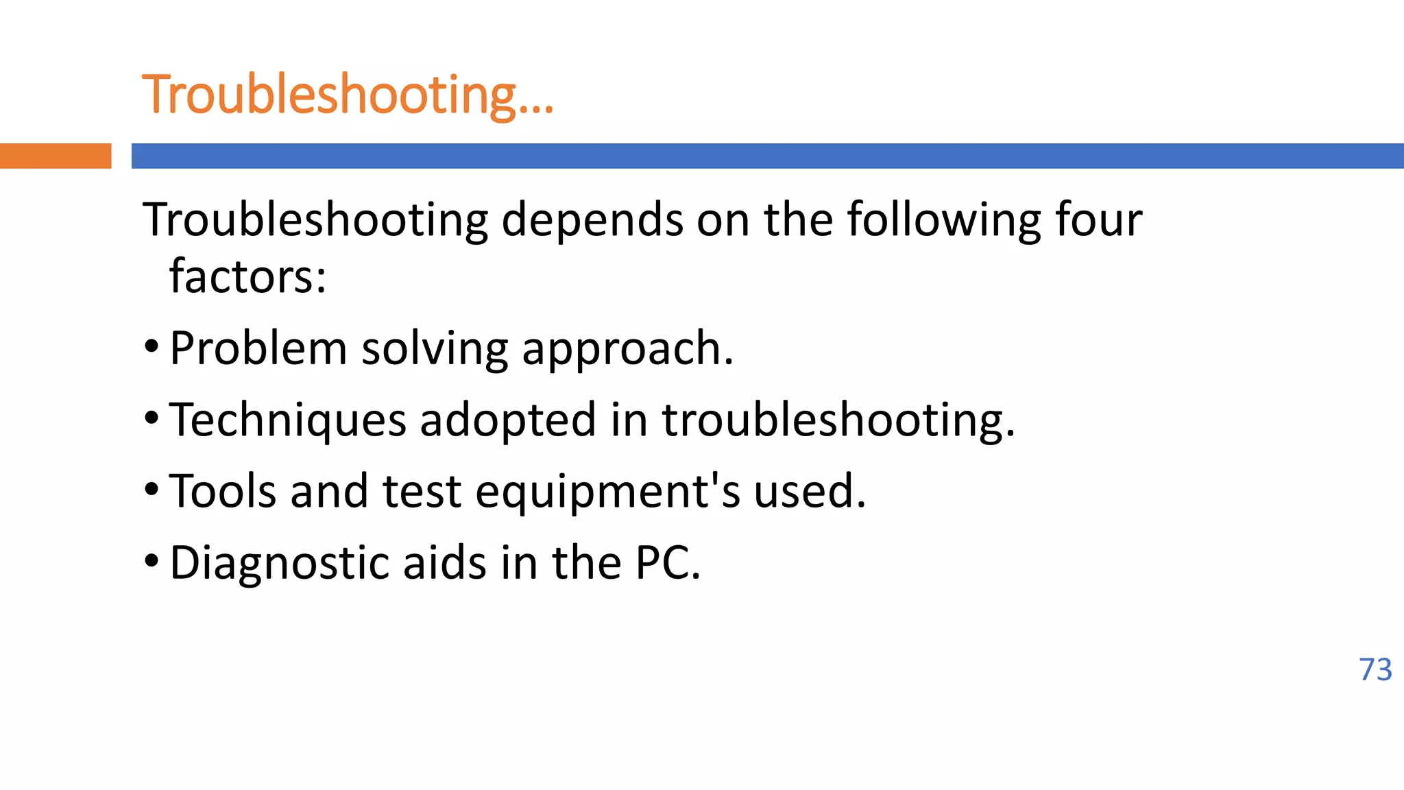 Implement maintenance procedures