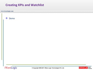 Creating KPIs and Watchlist Demo 