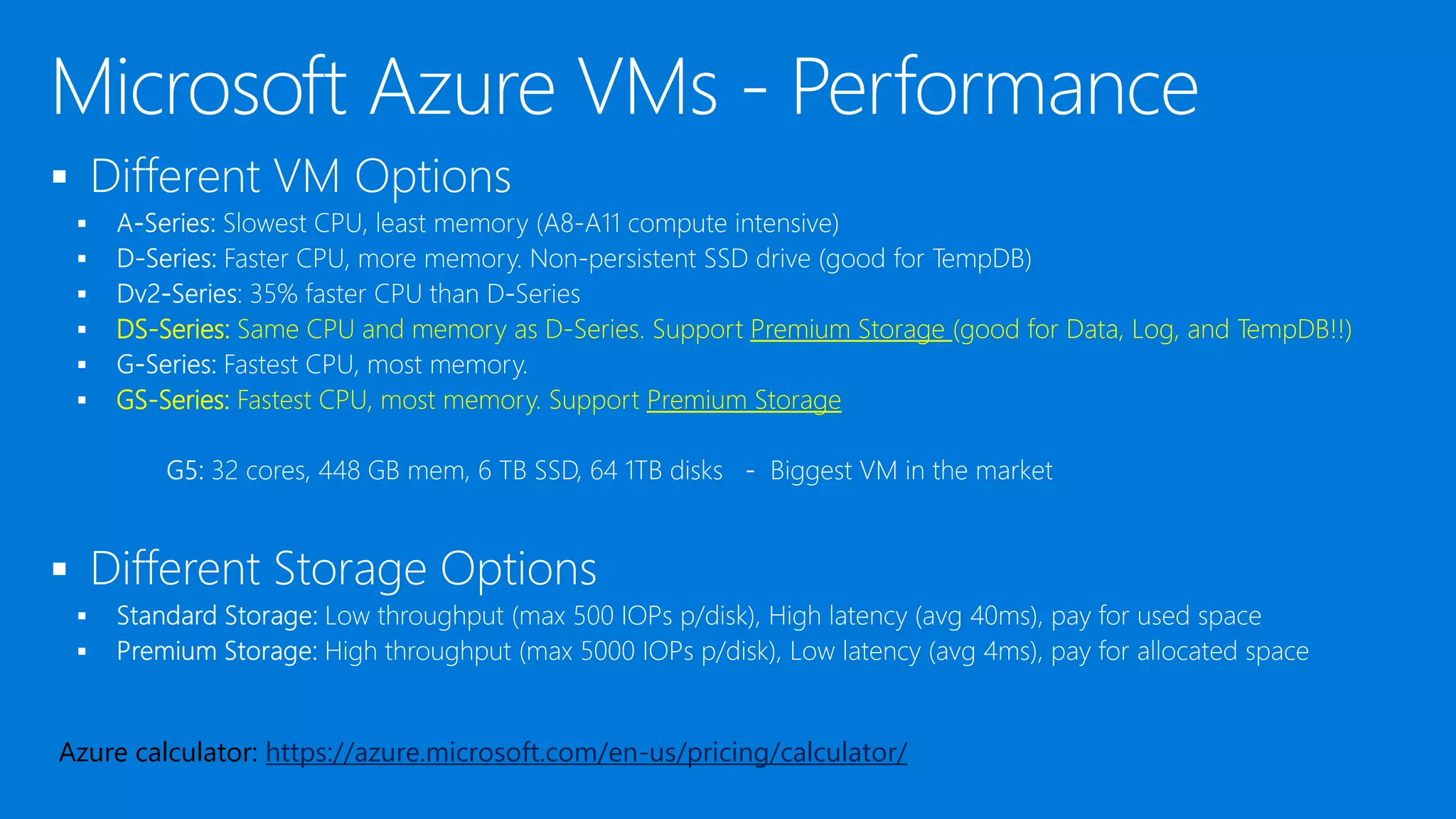 Compare compute performance 