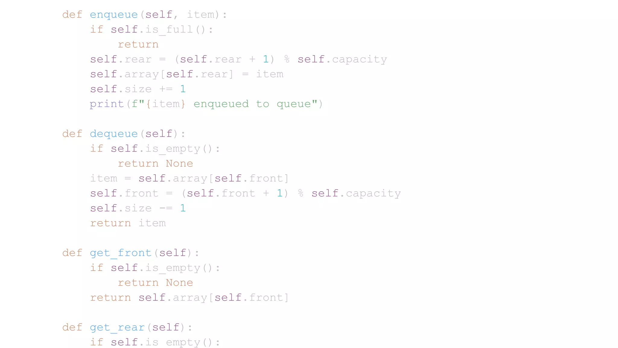Implemeting queue in python.pptx | Programming Languages | Computing