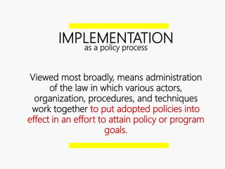 Public Policy Implementation Ppt Public Policy Implementation Ppt