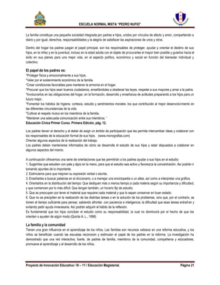 Implicacion de los padres de familia en la educación de sus hijos III ...