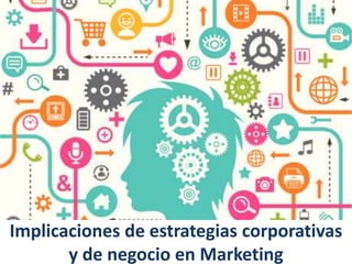Implicaciones de estrategias corporativas
y de negocio en Marketing

 