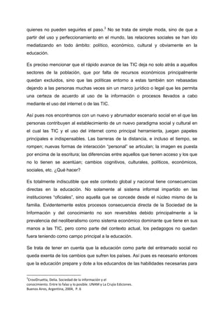 Implicaciones de la SIC en México