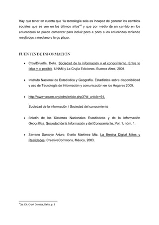 Implicaciones de la SIC en México