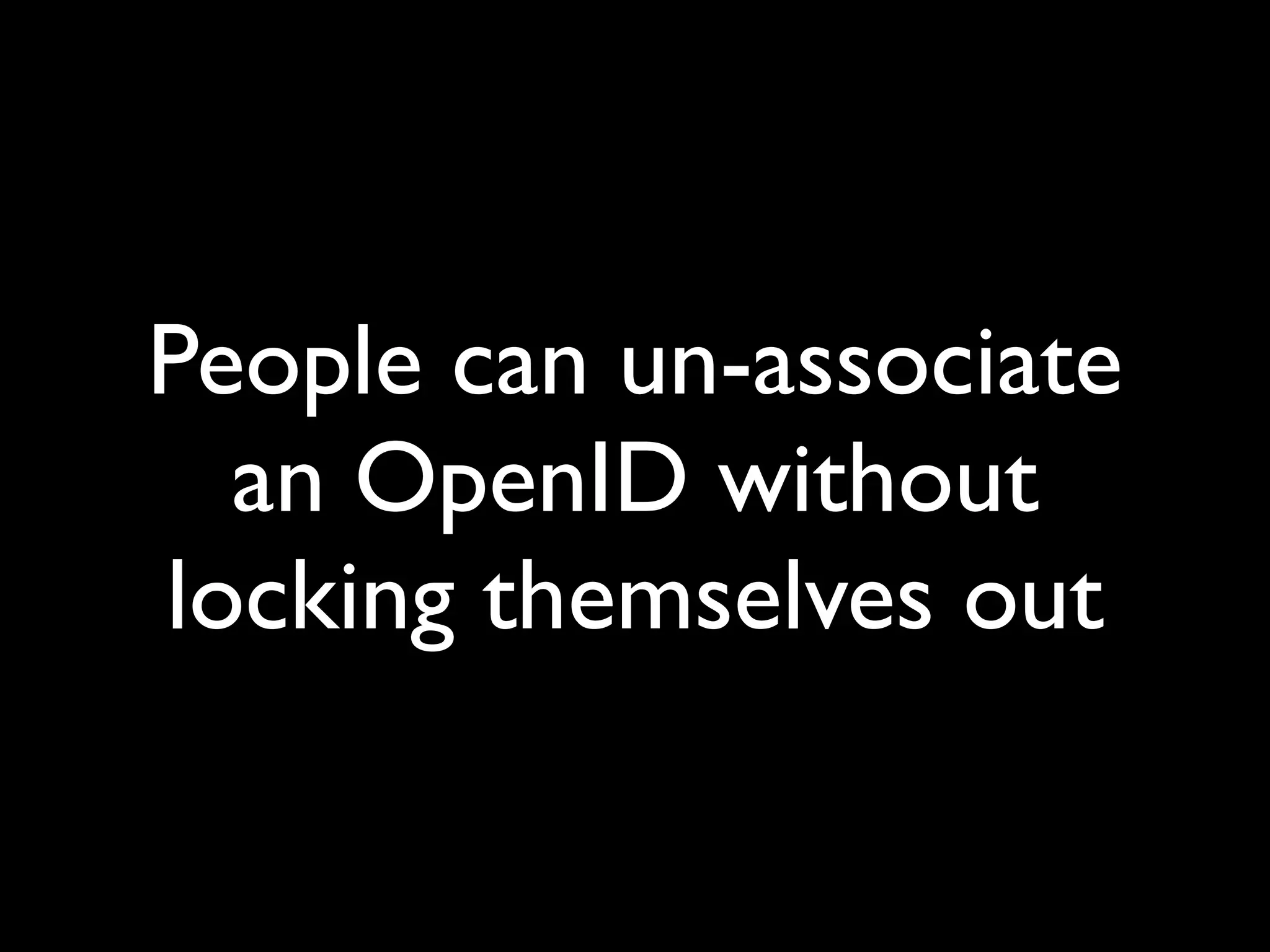 Implications Of OpenID (Google Tech Talk)