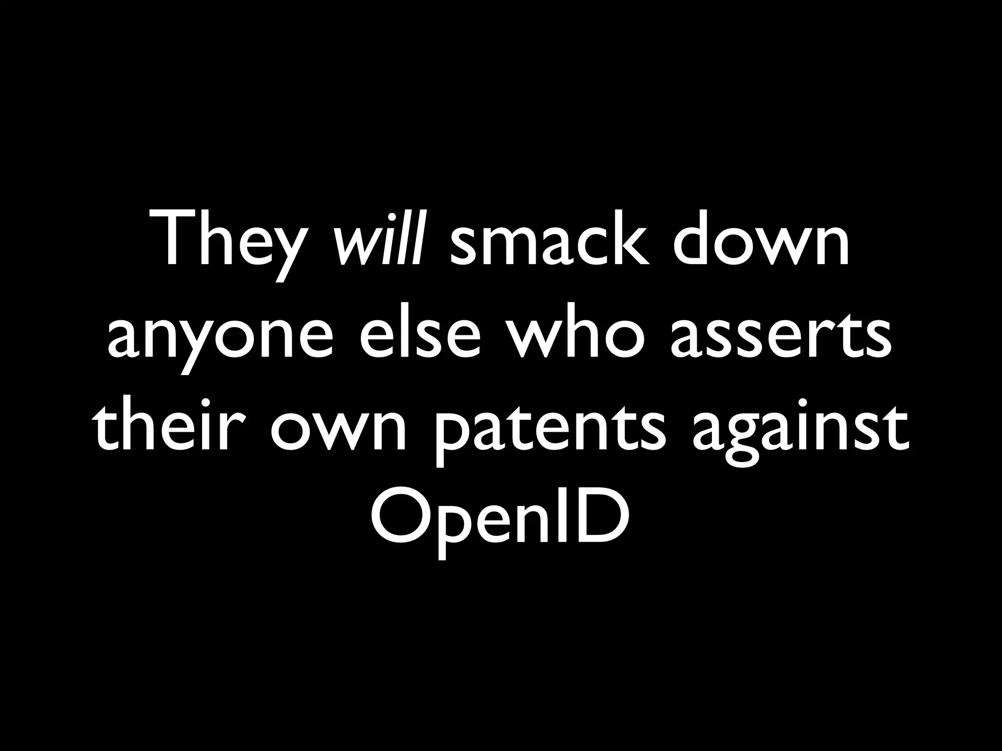 Implications Of OpenID (Google Tech Talk)