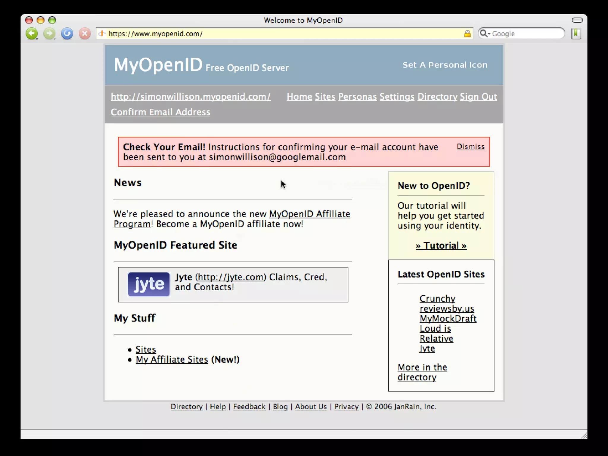 Implications Of OpenID (Google Tech Talk)
