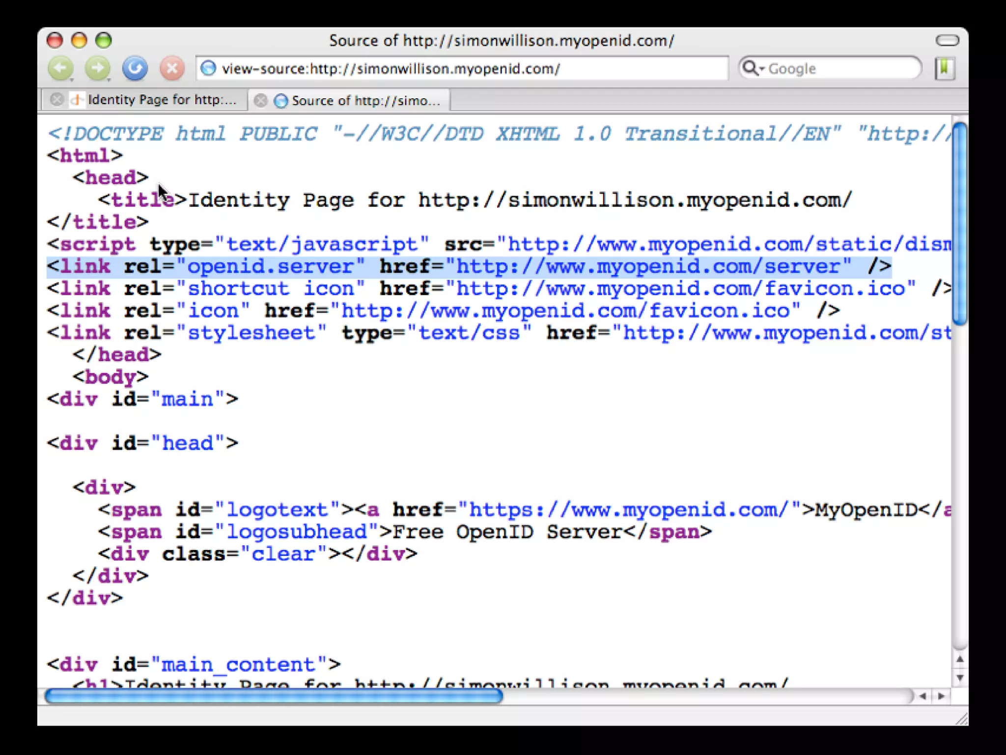 Implications Of OpenID (Google Tech Talk)
