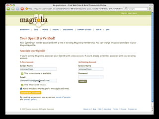 Implications Of OpenID (Google Tech Talk)