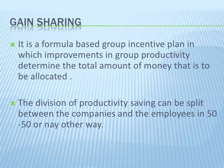 Profit-sharing is a motivation and incentive system where executives receive stock options