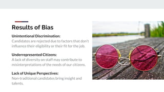 Unintentional Biases Examples Implicit bias presentation | PDF
