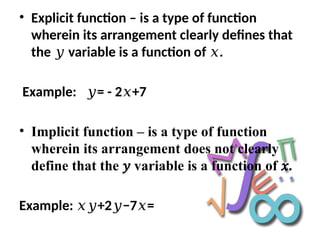 Implicit Different Function Implicit differentiation grade eleven cal.pptx