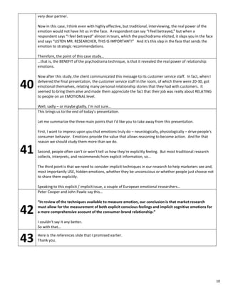Accompanying Script for Implicit Emotional Assessment Presentation Presentation