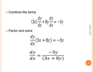  Combine like terms
 Factor and solve
8
MadebyMeet
 