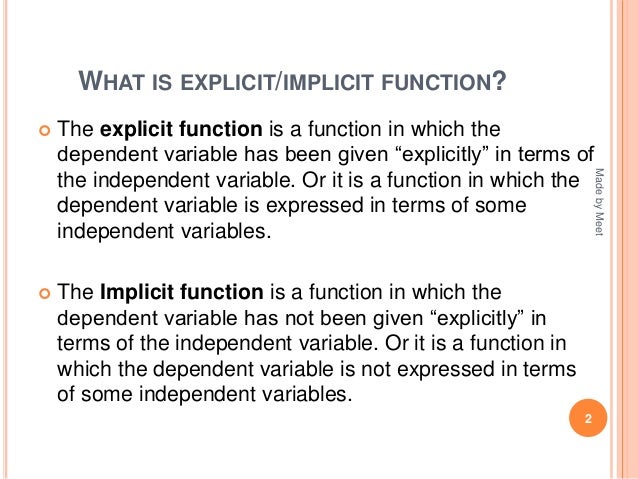 Implicit function and Total derivative