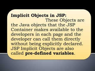 Implicit Objects &Handling.pptx
