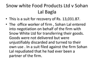 Implied authority of partners