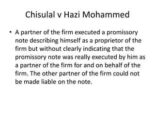 Implied authority of partners