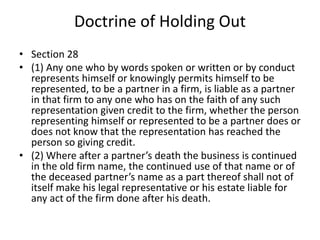 Implied authority of partners