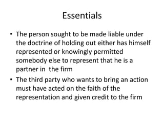 Implied authority of partners