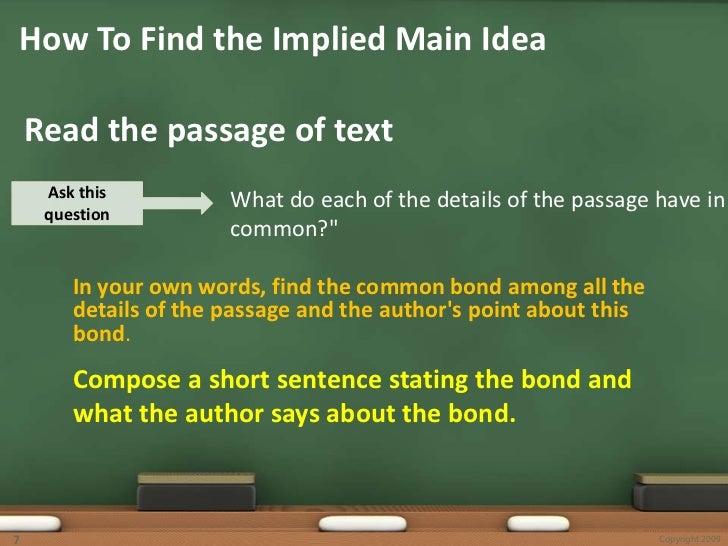 Stated And Implied Main Idea Exercises